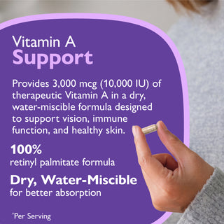 Witamina A 3.000mcg (10.000 IU), kapsułki
