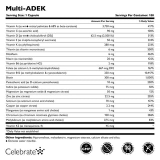 Witamina Multi-ADEK bez Żelazo, Kapsułki