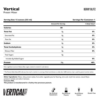 Woda z czystym białkiem „Vertical Clear”