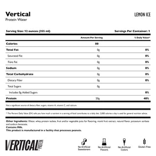 Woda z czystym białkiem „Vertical Clear”