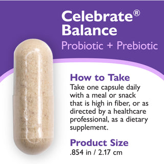 Celebrate® BALANCE Probiotyk + Prebiotyk, kapsułki